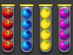 Colorful Fruit Arrangement Puzzle